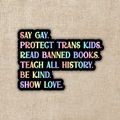 Say Gay Values Sticker