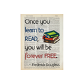 Once you learn to read | Dictionary Print | Vintage Book Art