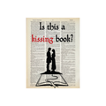 Is this a kissing book | Vintage Print | Valentine's Day