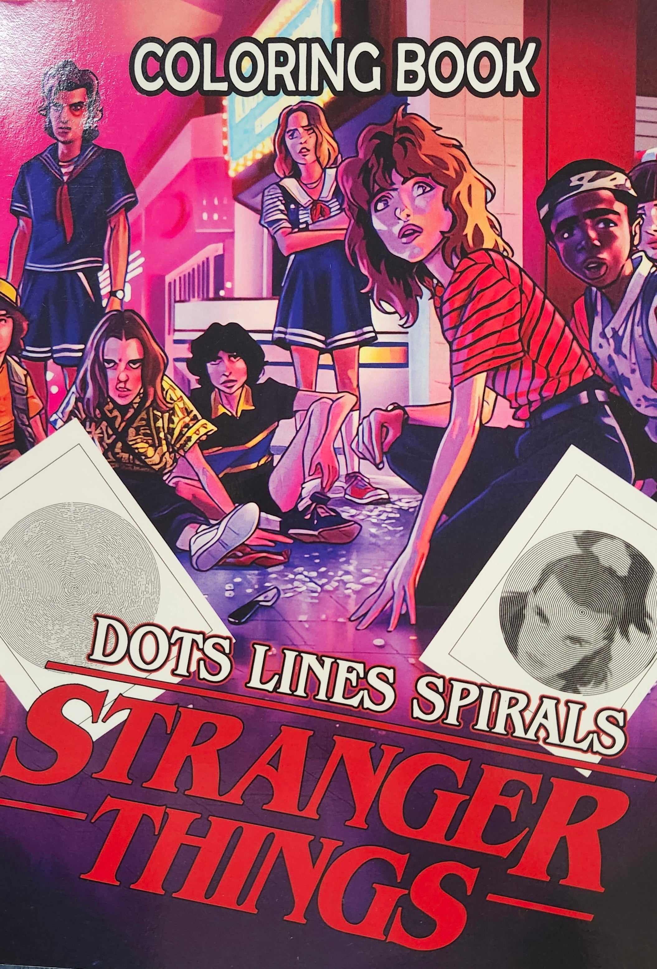 Dots Lines Spirals Stranger Things Coloring Book