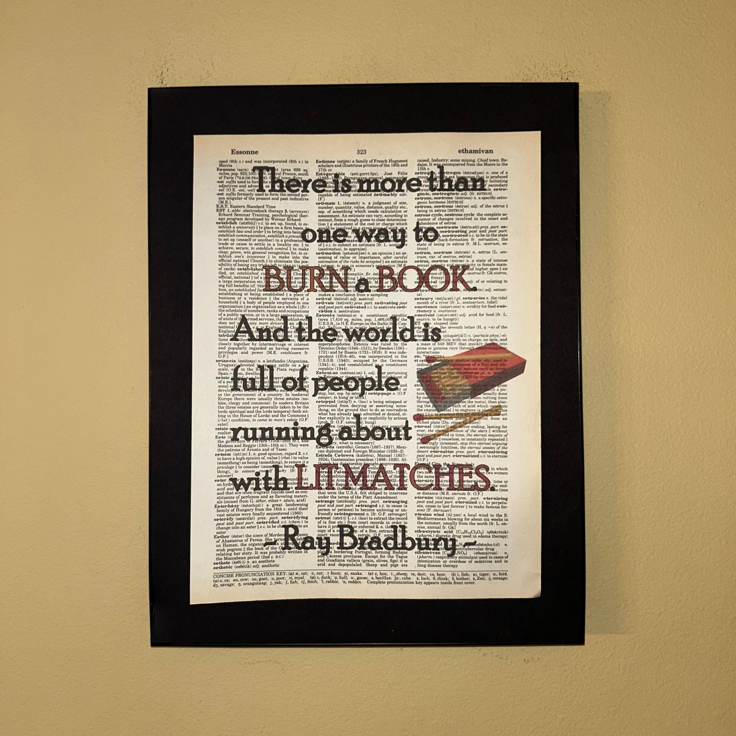 There is more than | Dictionary Print | Vintage Book Art