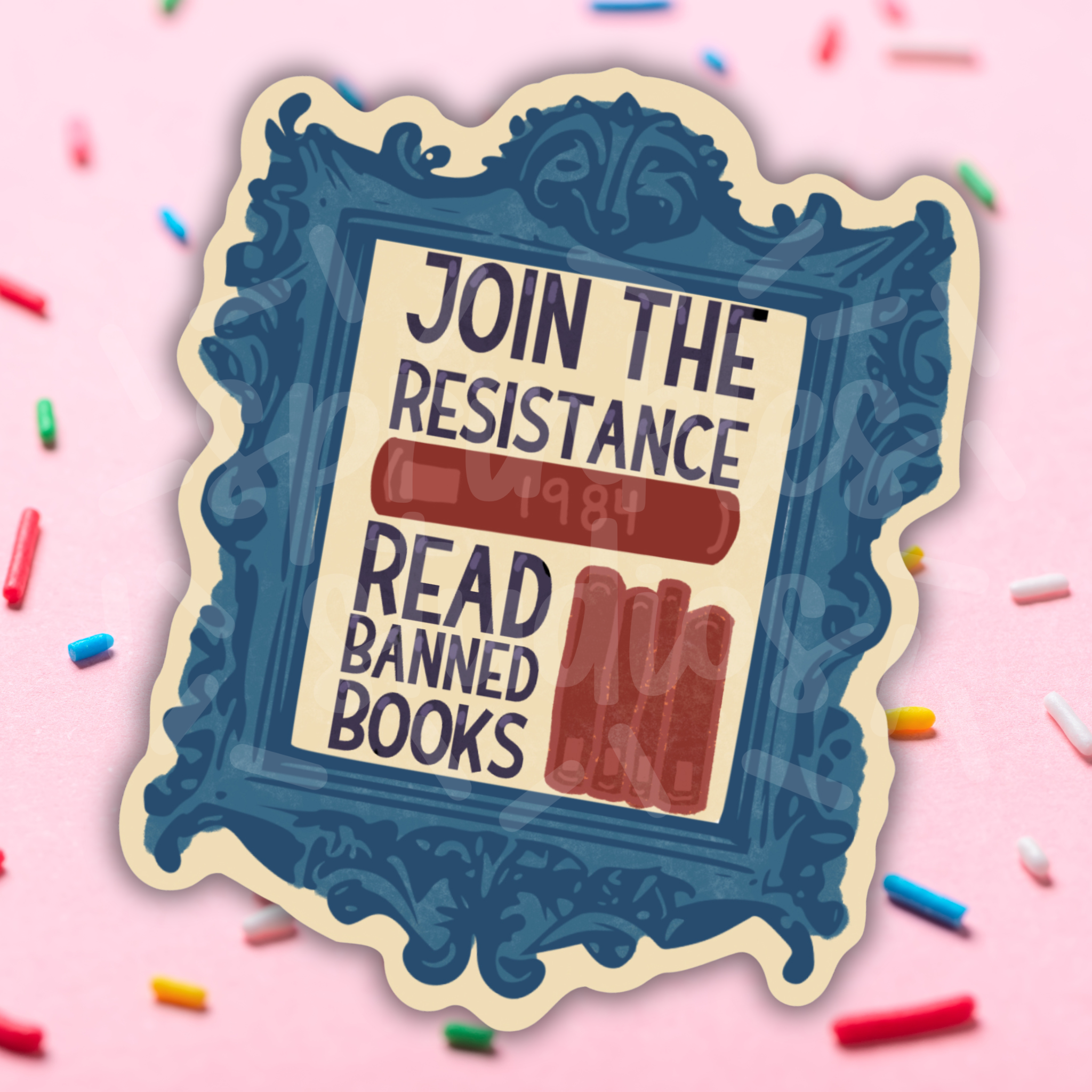 Join The Resistance Banned Books Vinyl Sticker