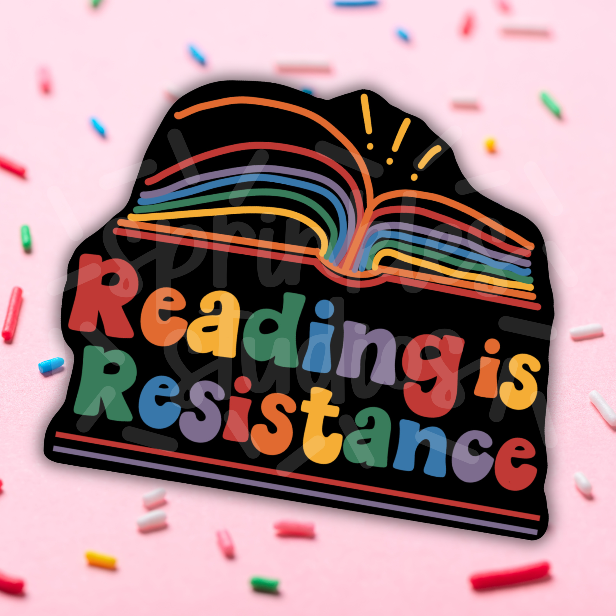 Reading Is Resistance Vinyl Sticker