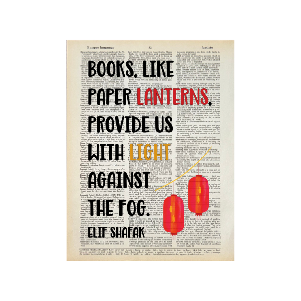 Books like paper lanterns | Dictionary Print | Book Art