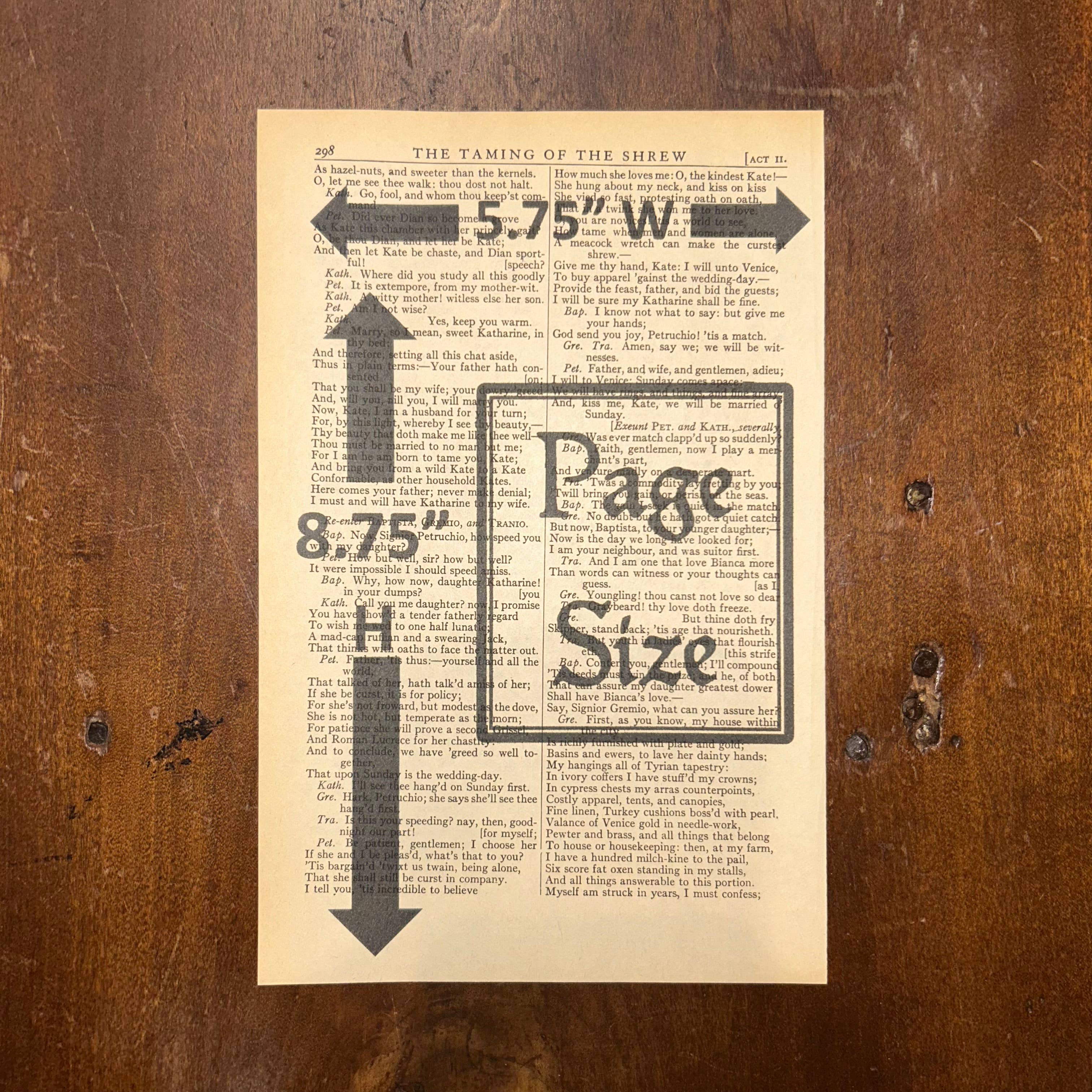 I would challenge you | Dictionary Print | Vintage Book Art