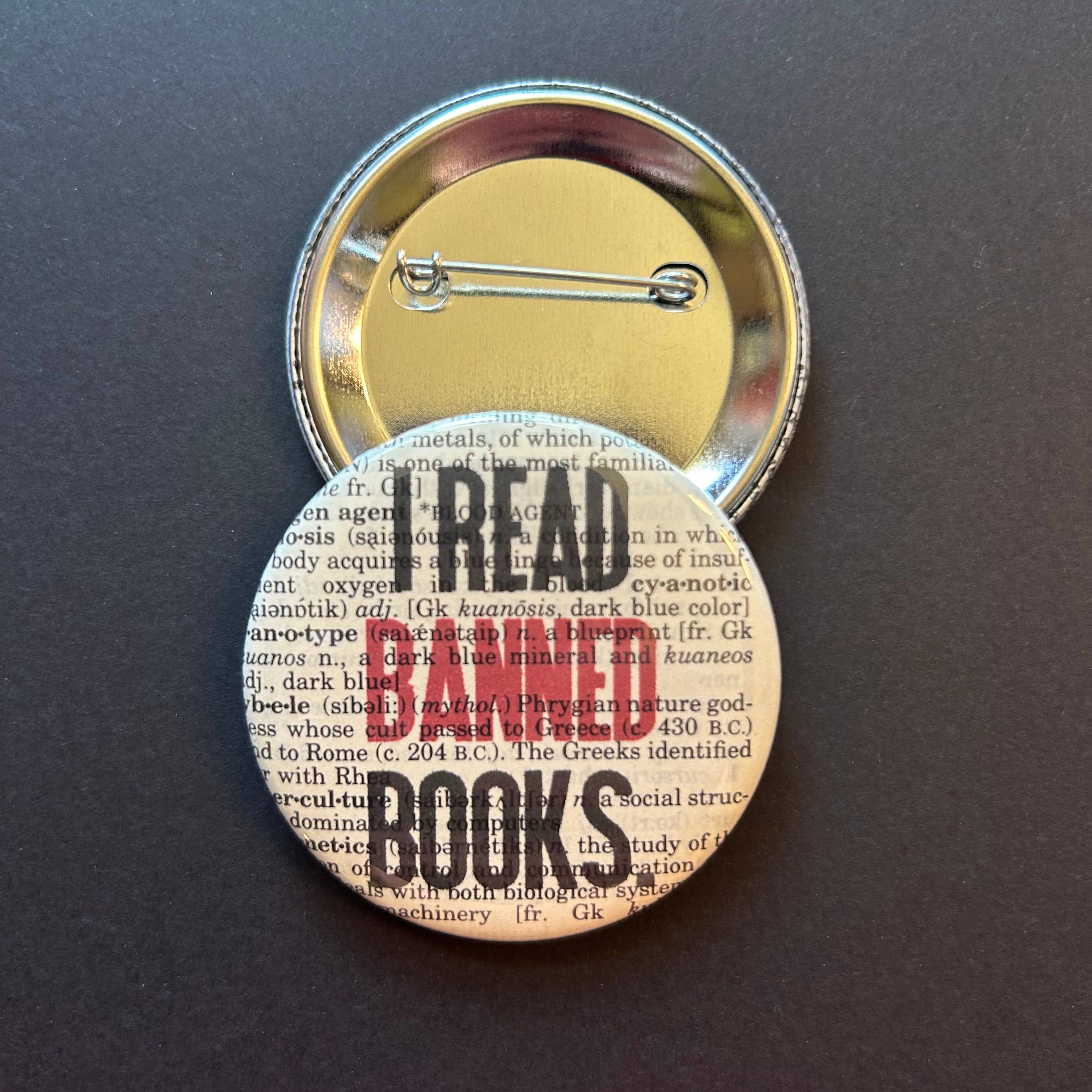 I read banned books | Pin | 2.25" | Bookish 