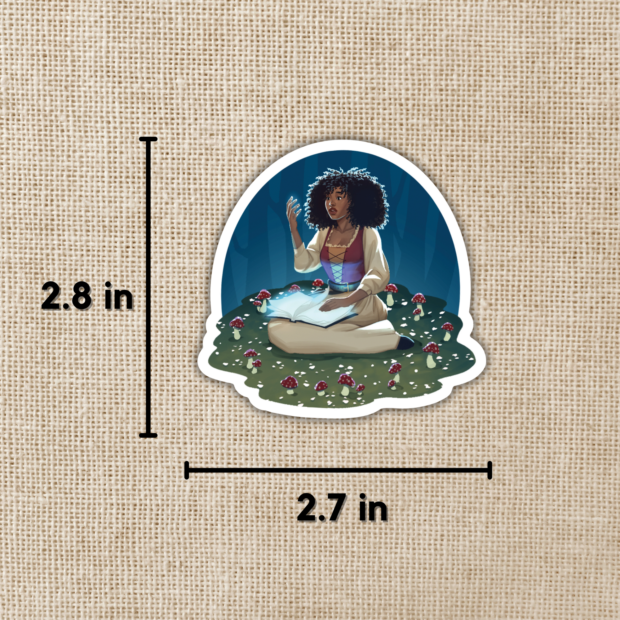 Lore Reading By Moonlight Sticker | Lore of the Wilds