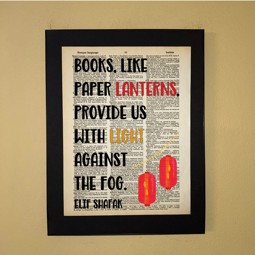 Books like paper lanterns | Dictionary Print | Book Art