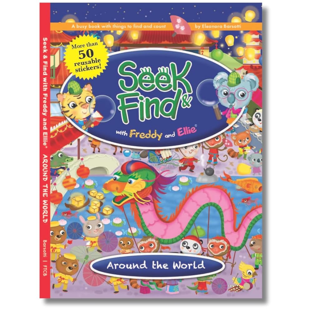 Seek & Find with Freddy and Ellie®, Around the World cover image