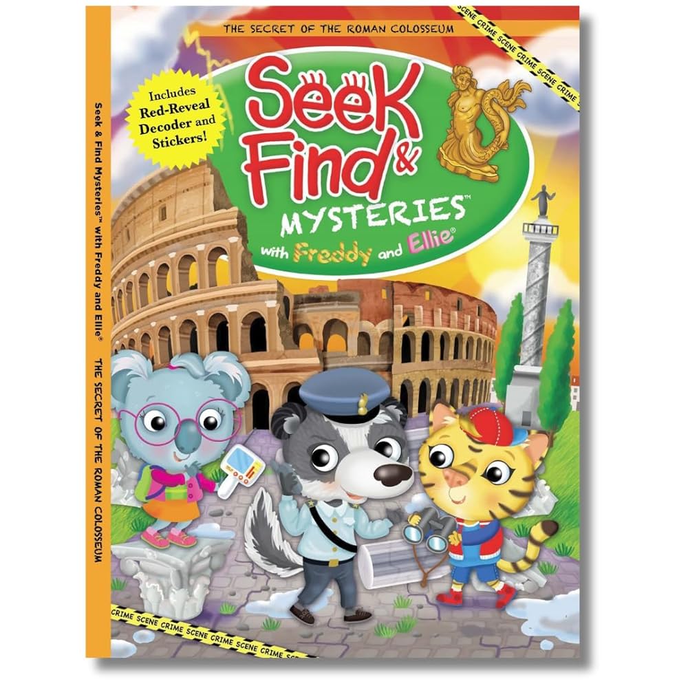 Seek & Find Mysteries w/ Freddy and Ellie, The Secret of the Roman Colosseum cover image