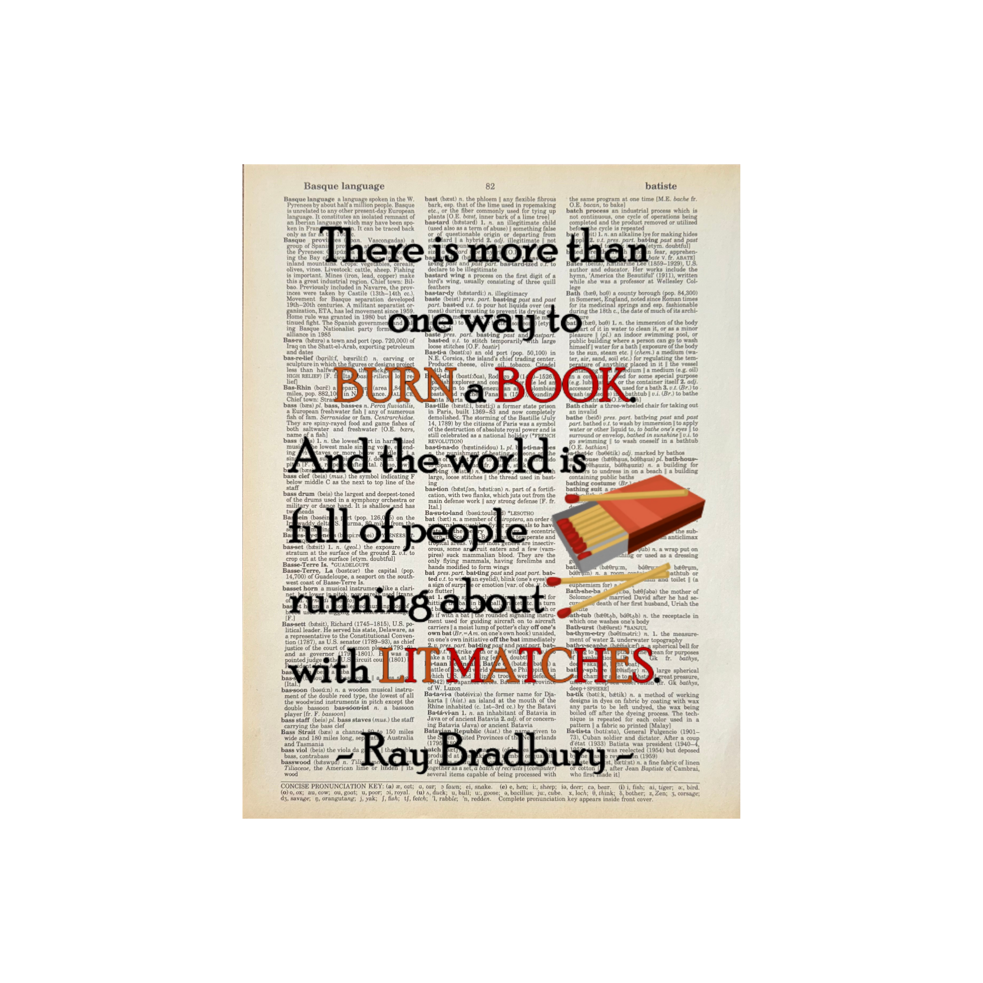 There is more than | Dictionary Print | Vintage Book Art