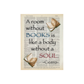 A room without soul | Dictionary Print | Vintage Book Art 