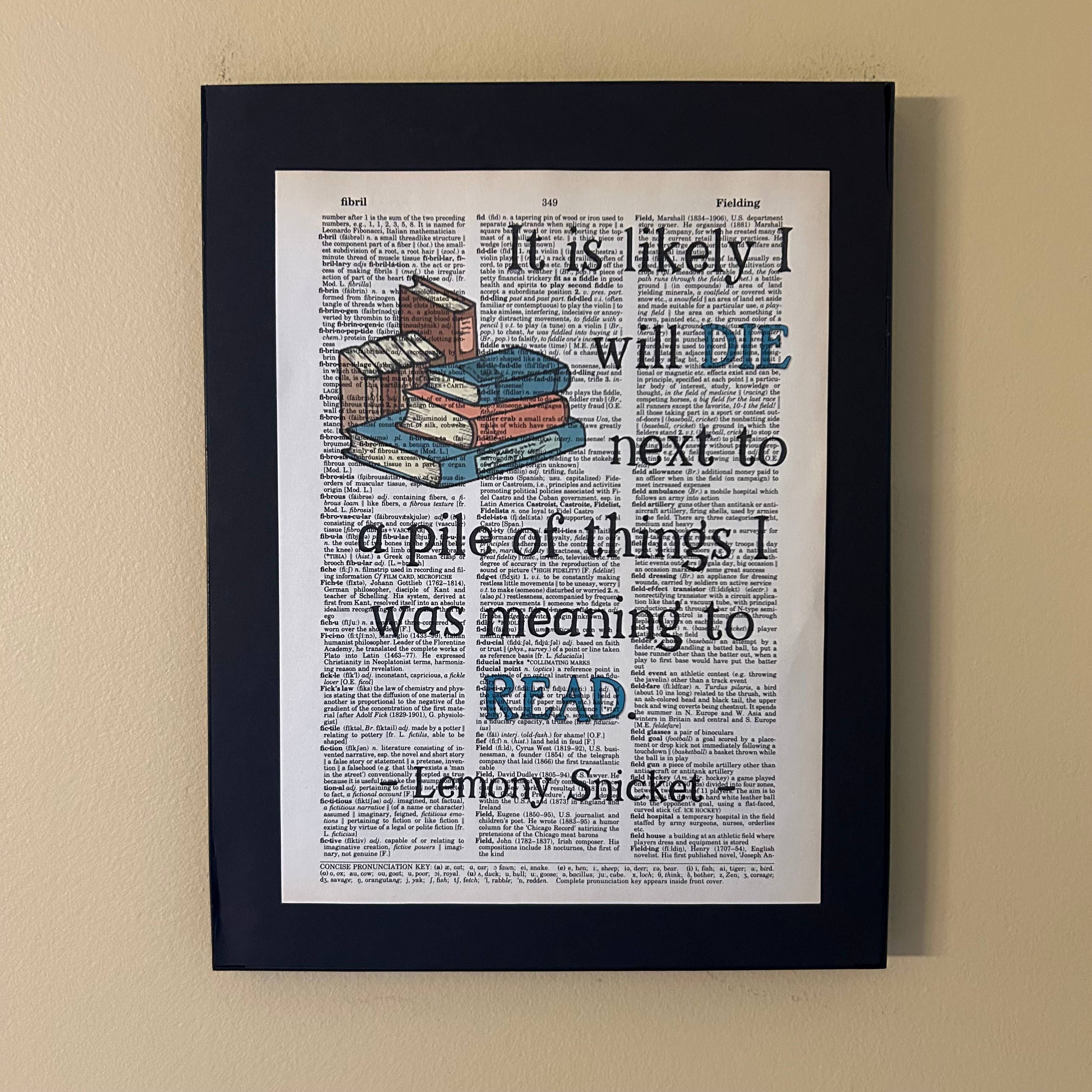 It is likely I will | Dictionary Print | Vintage Book Art 