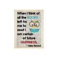 When I think of all | Bookish Print | Vintage Book Art 