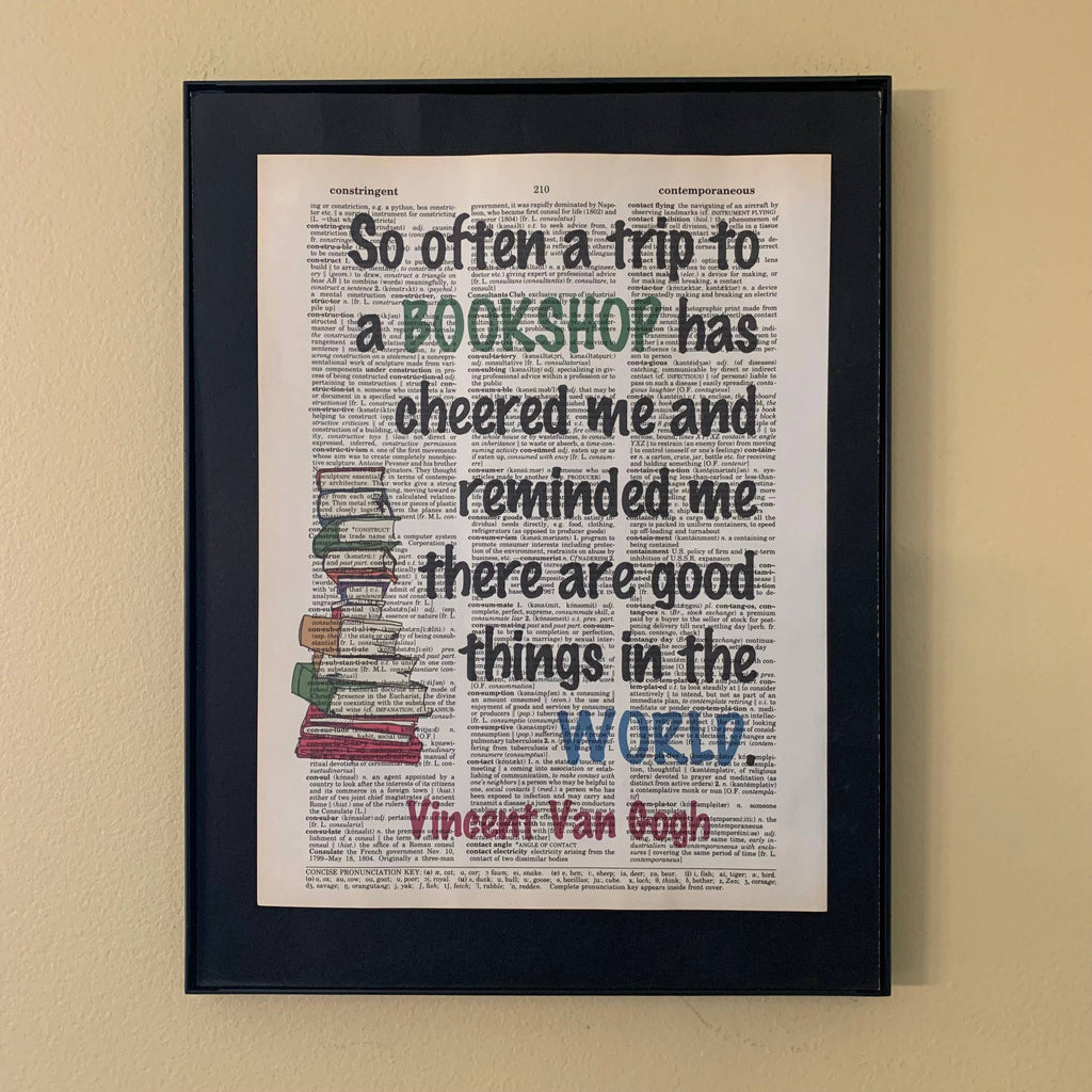 So often a trip | Dictionary Print | Vintage Book Art