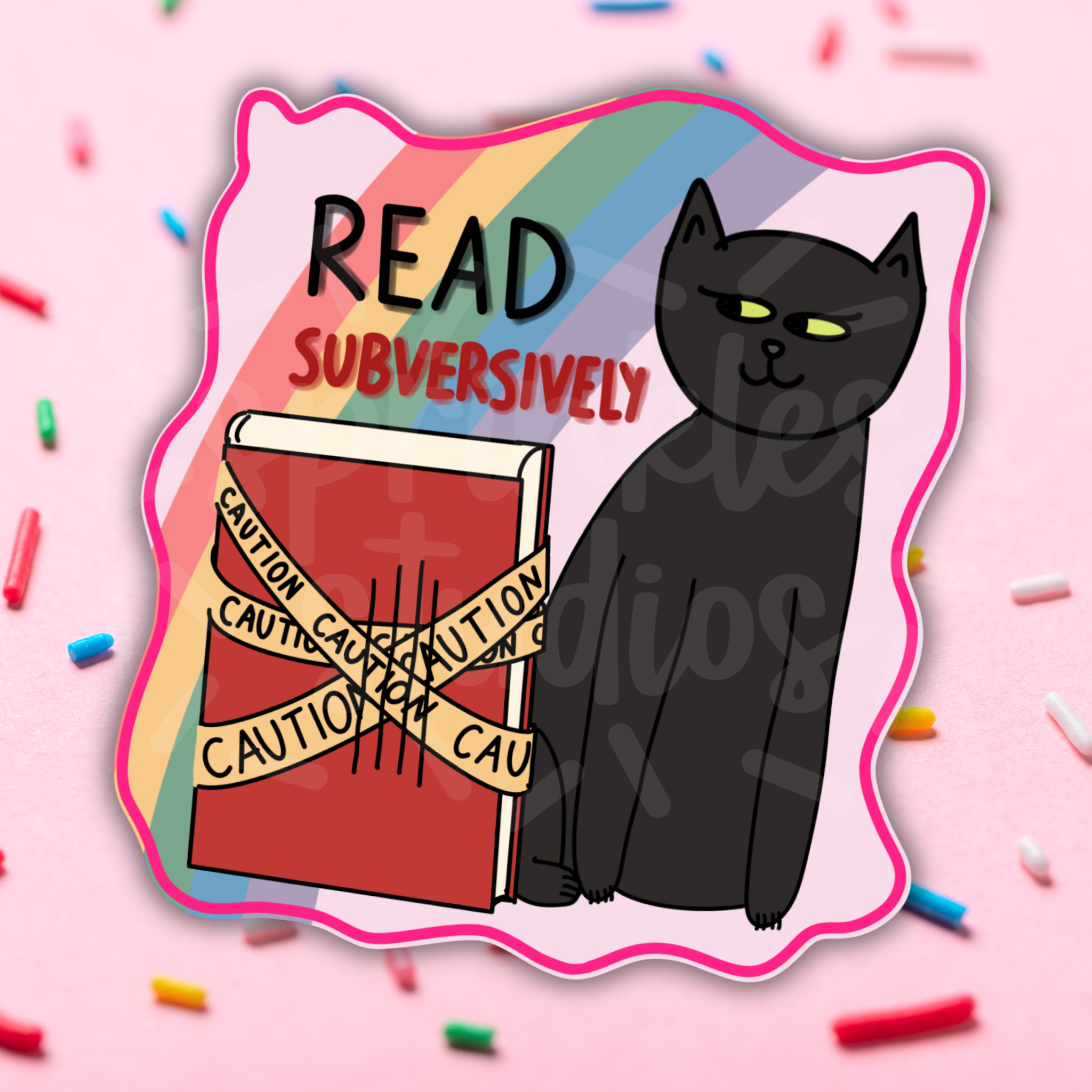 Read Subversively Vinyl Sticker