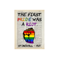 The first pride | Dictionary Print | Vintage Book Art