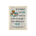 It is likely I will | Dictionary Print | Vintage Book Art 