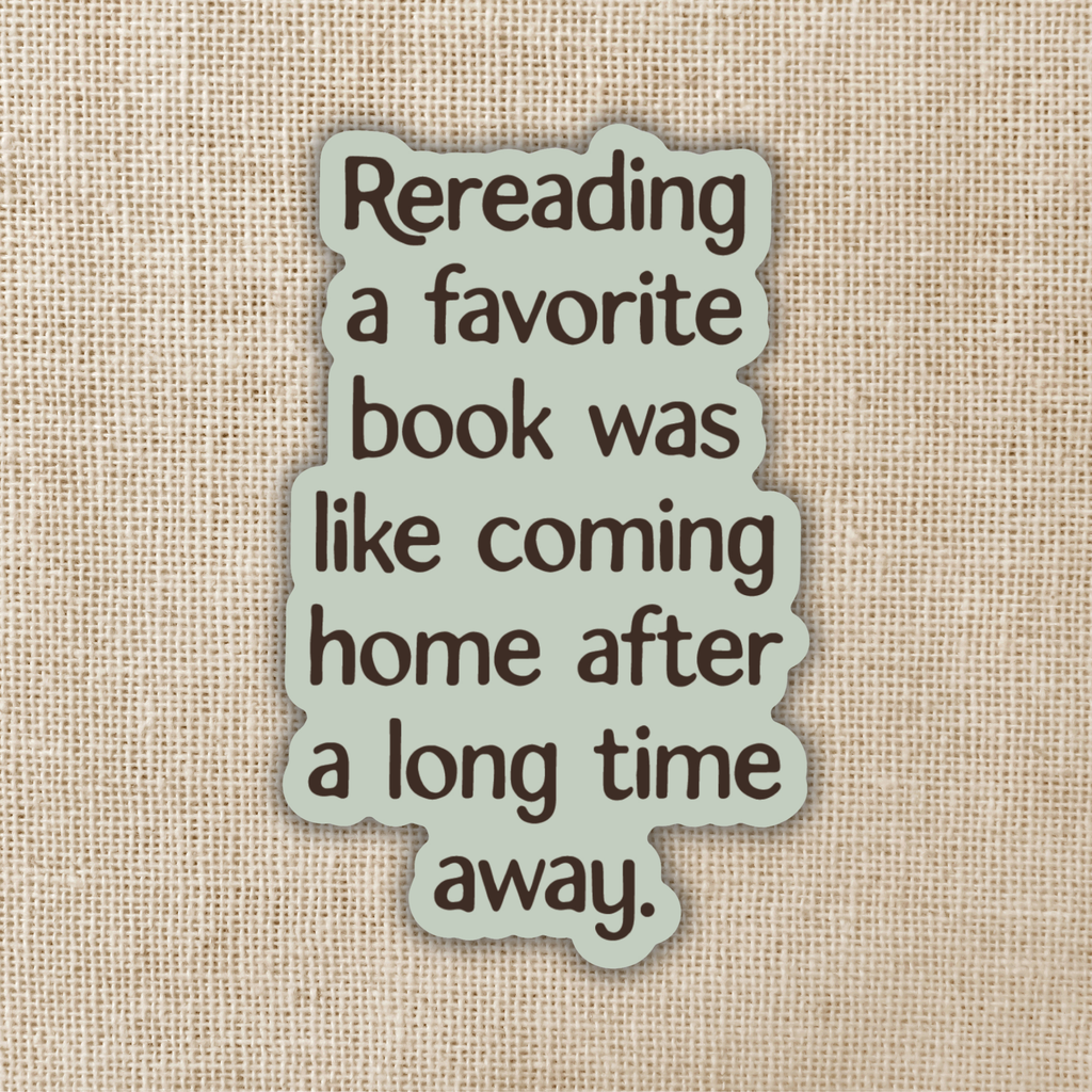 Rereading a Favorite Book Sticker | Lore of the Wilds