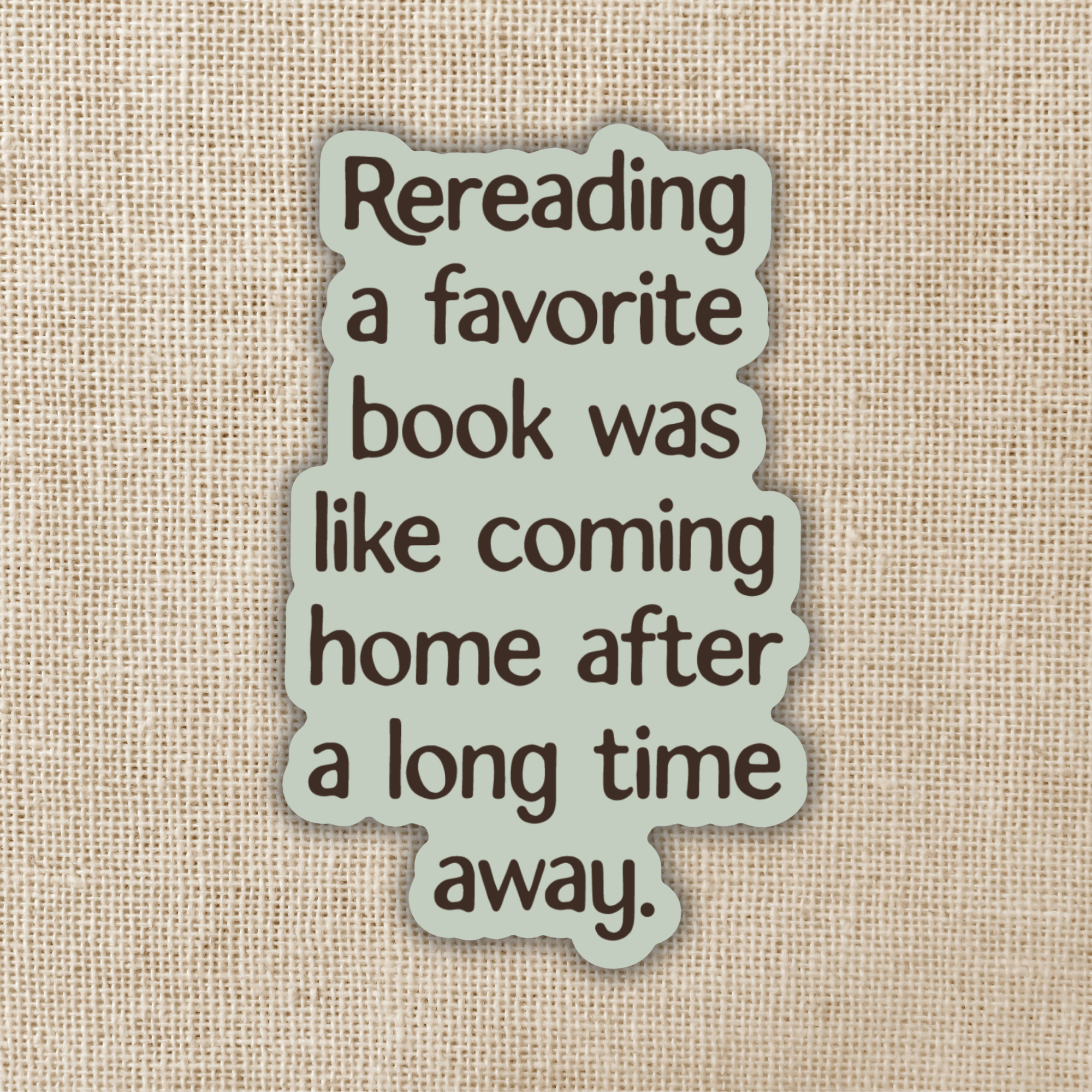 Rereading a Favorite Book Sticker | Lore of the Wilds