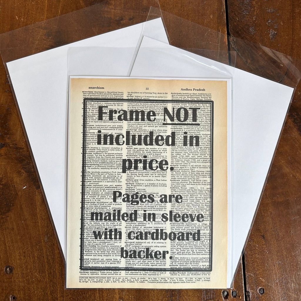 Books Introverts | Dictionary Print | Vintage Book Art