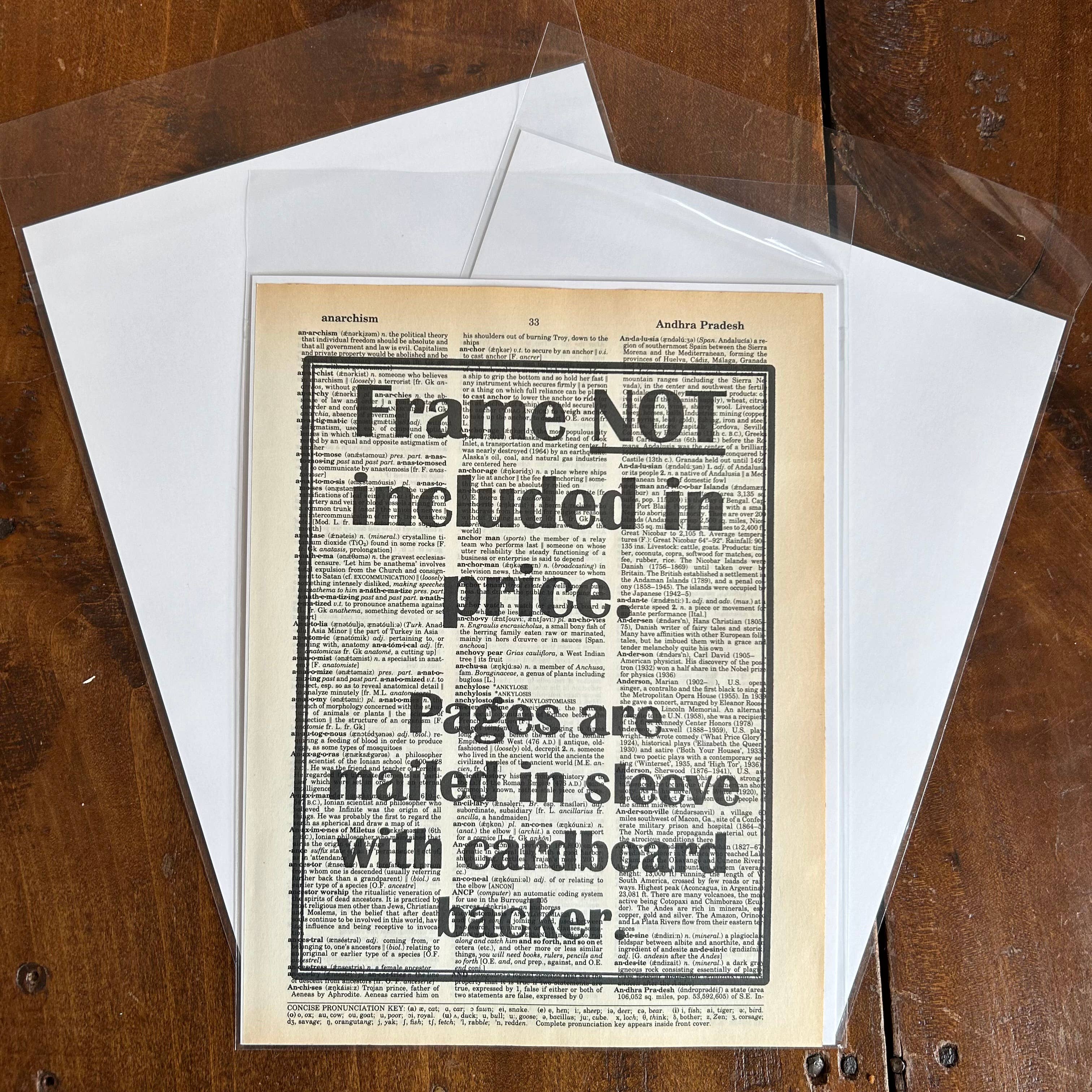 Books Introverts | Dictionary Print | Vintage Book Art