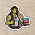 Viv with Books Sticker | Bookshops & Bonedust