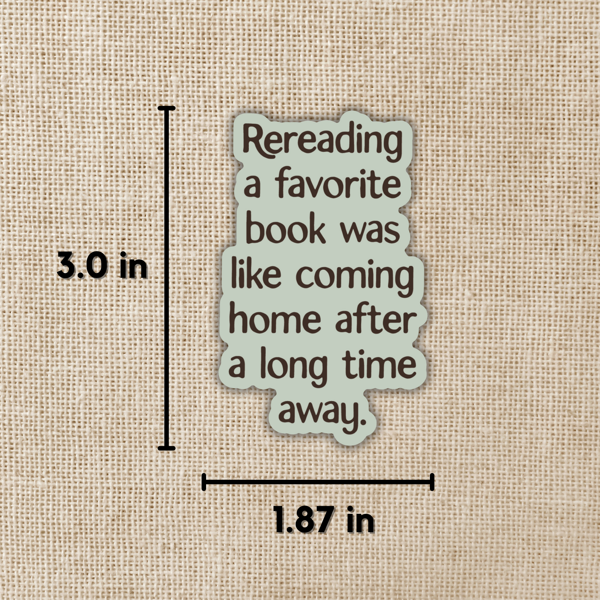 Rereading a Favorite Book Sticker | Lore of the Wilds